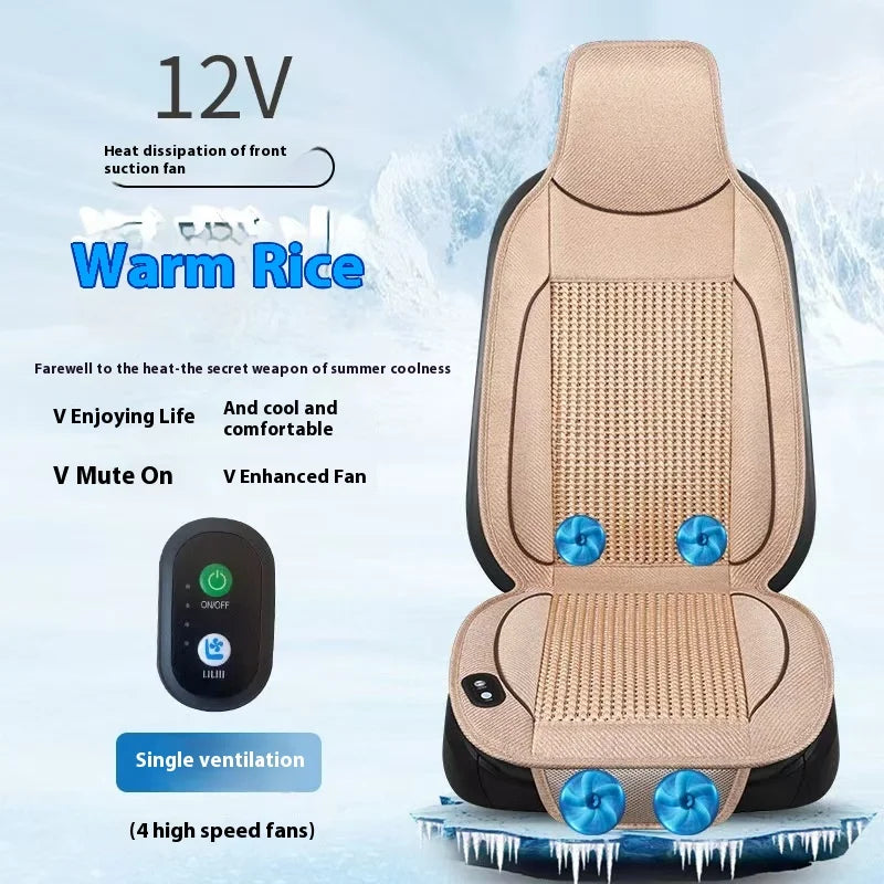 (Copy) 12V summer cool cushion seat ventilation car cushion air conditioning cooling fan blowing massage seat cushion seat cover
