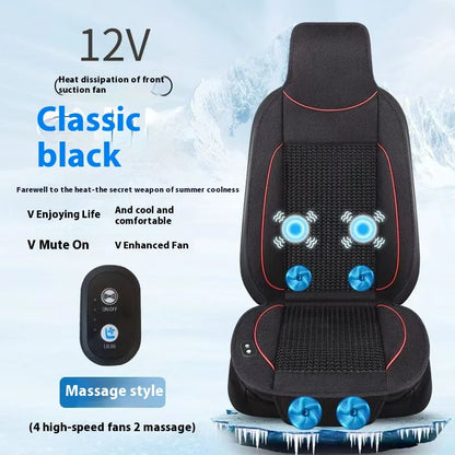 (Copy) 12V summer cool cushion seat ventilation car cushion air conditioning cooling fan blowing massage seat cushion seat cover